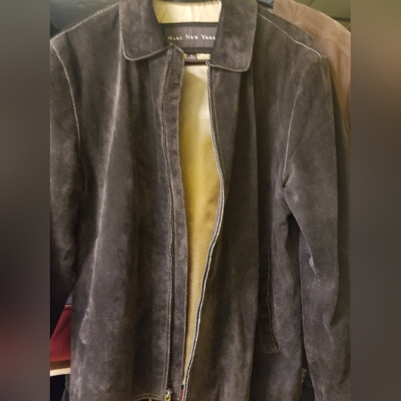 ***SOLD*** NWOT MARC NEW YORK Leather Suede Jacket SMALL - Picture 2 of 13